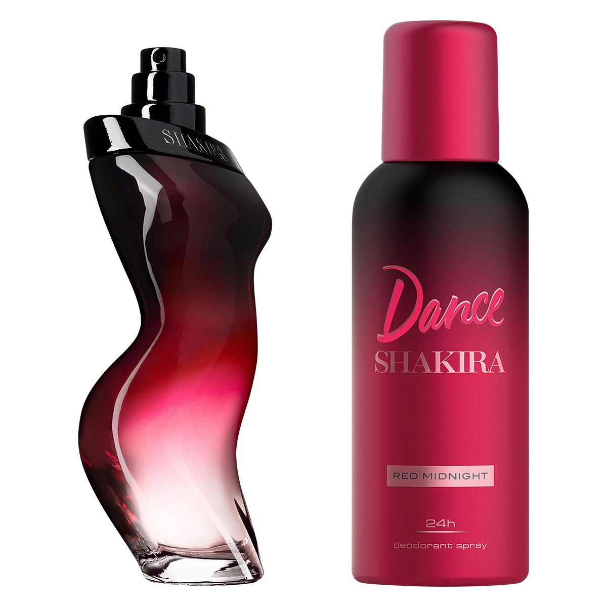 Shakira Dance Red Midnight Set Para Dama Perfume EDT 80ML + Desodorante 150ML
