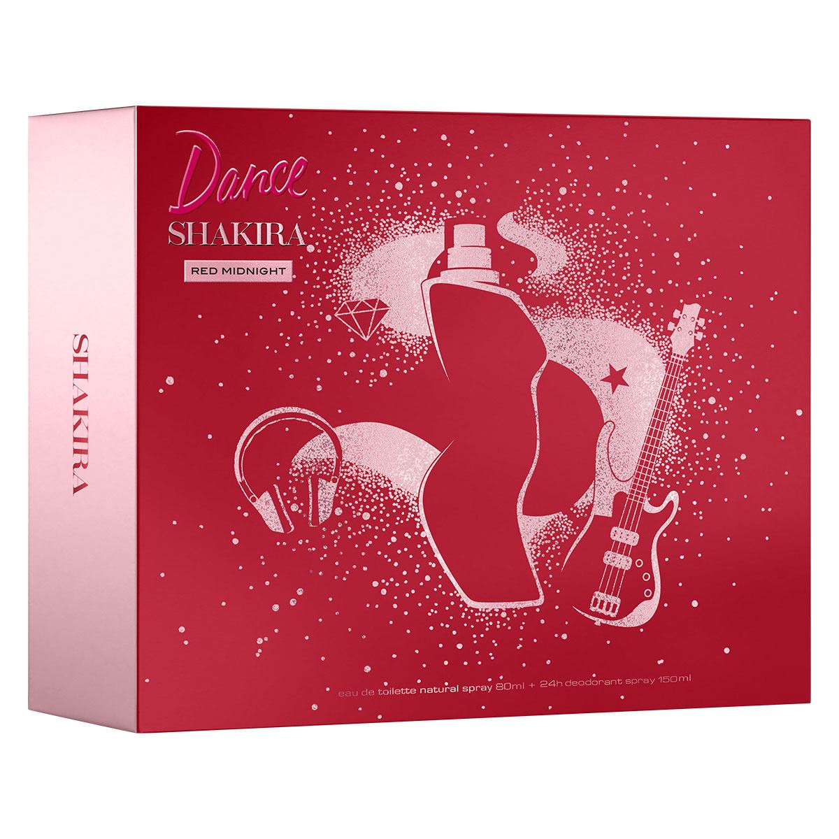 Shakira Dance Red Midnight Set Para Dama Perfume EDT 80ML + Desodorante 150ML