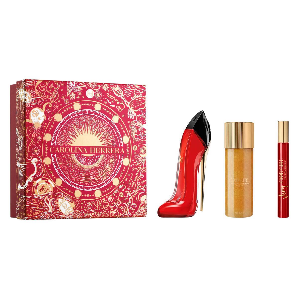 Set para Mujer Carolina Herrera Very Good Girl EDP 80ml + Leg Oil 100ml + EDP 10ml