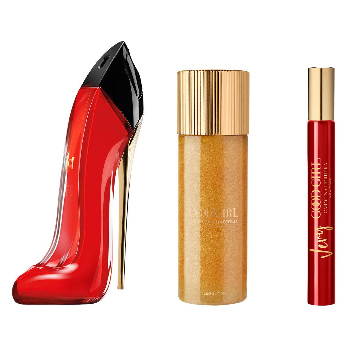 Set para Mujer Carolina Herrera Very Good Girl EDP 80ml + Leg Oil 100ml + EDP 10ml