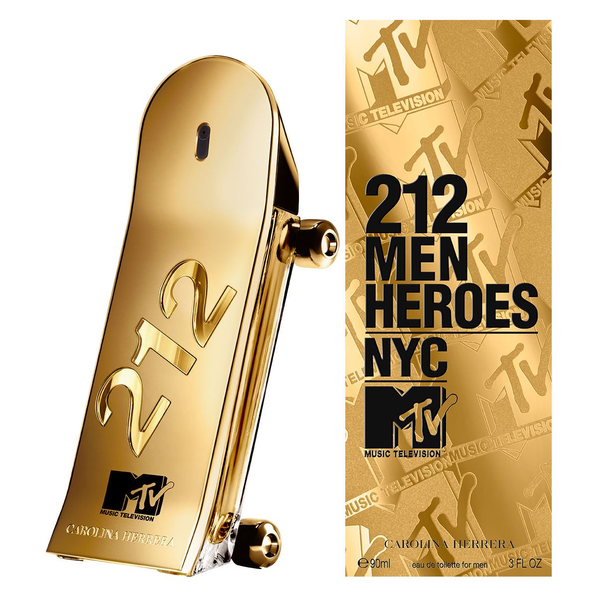 Perfume para Hombre Carolina Herrera 212 Heroes X MTV Eau de Toilette 90ml