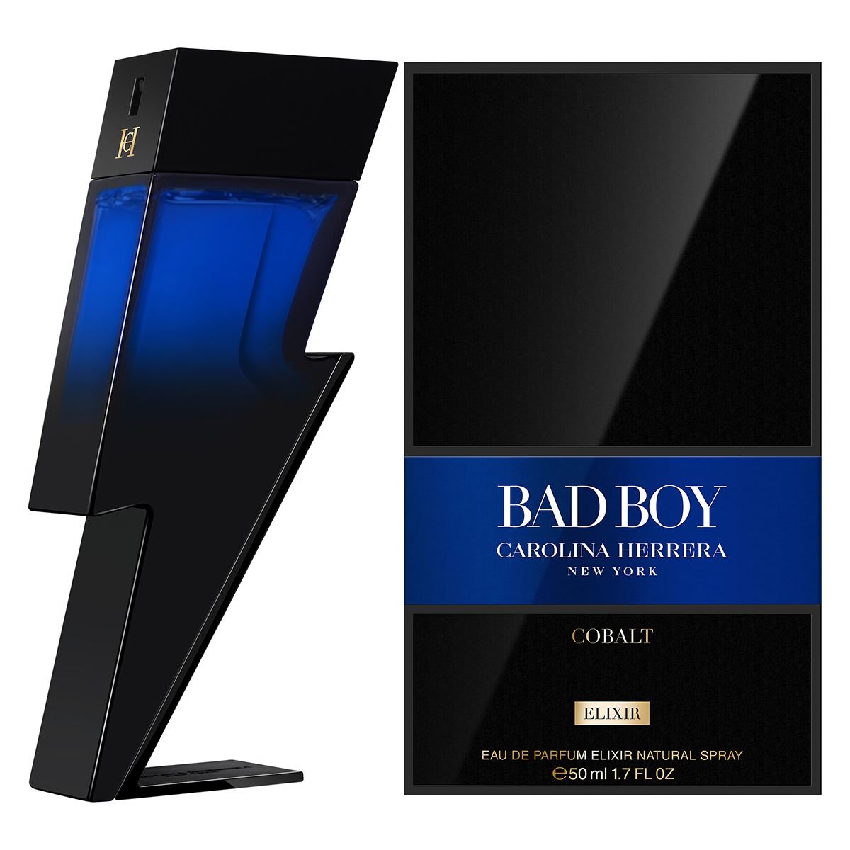 Fragancia para Hombre Carolina Herrera Bad Boy Cobalt Elixir Eau de Parfum Elixir 50ml