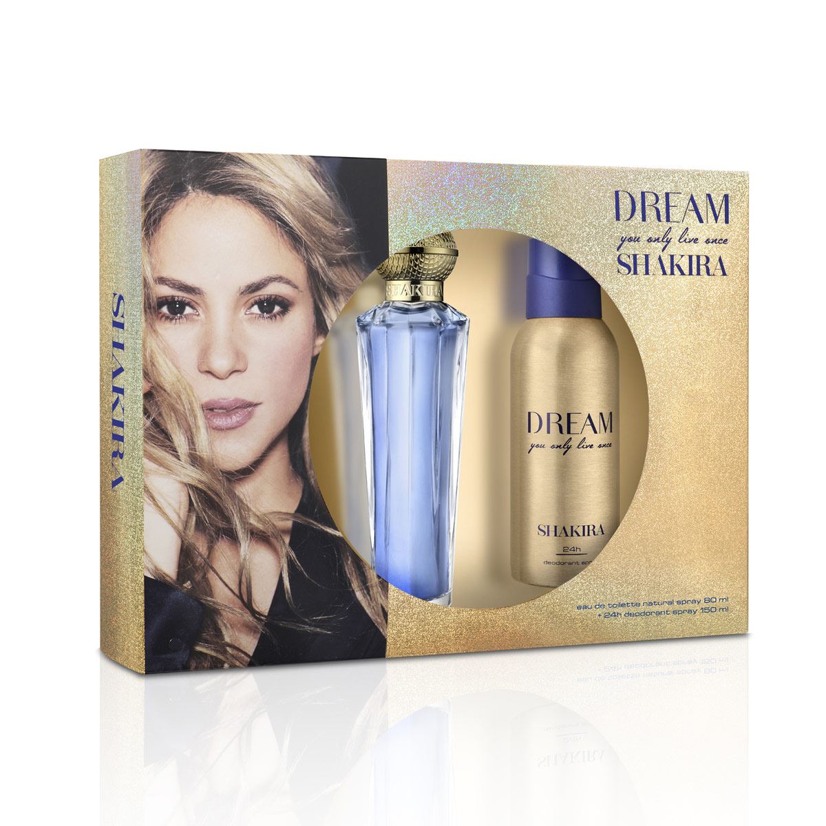 Set para dama, Shakira Dream EDT 80ML + Desodorante 150ML