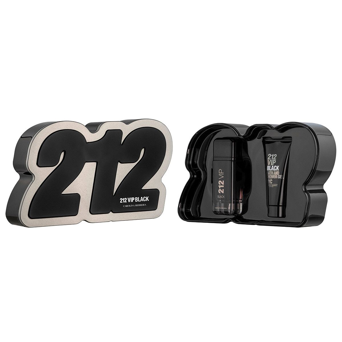 Set para caballero, Carolina Herrera, 212 VIP BLACK, EDP 100ML + Shower gel 100 ML