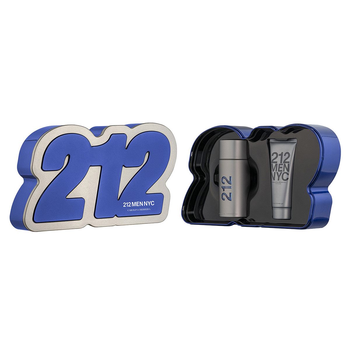 Set para caballero, Carolina Herrera, 212 MEN, EDT 100 ml + Shower gel 100 ml