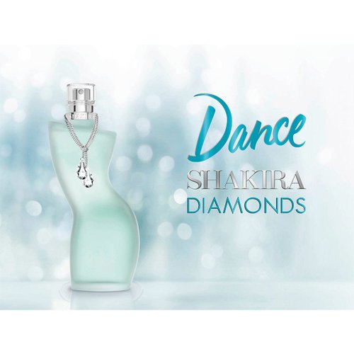 Fragancia Para Dama Set Shakira, DANCE DIAMONDS, EDT 80ML + LIP GLOSS