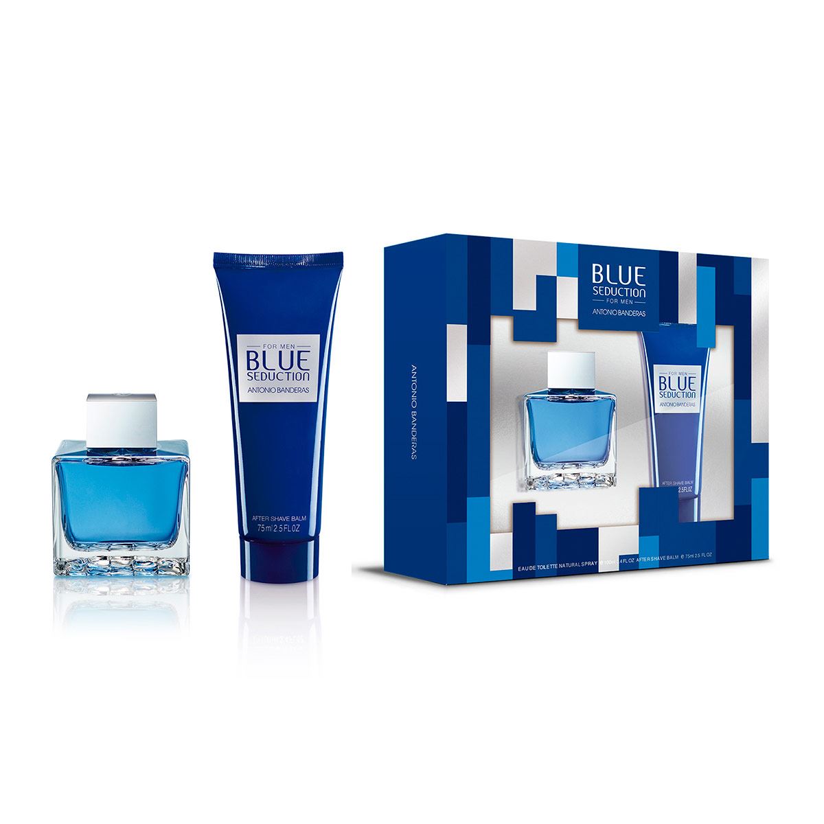 Set para Caballero, Antonio Banderas, Blue Seduction EDT 100ML + After Shave  75ML