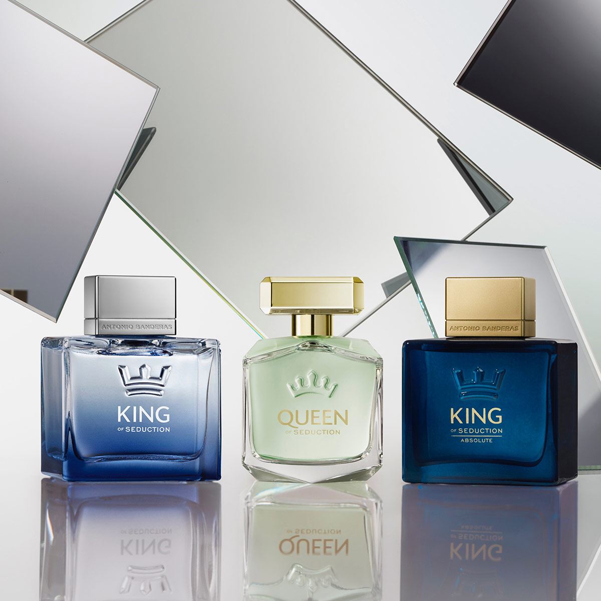 Antonio Banderas King of Seduction Set para Caballero EDT 100ml + Desodorante 150ml + After Shave 75ml + Perfume de Bolsillo 10ml