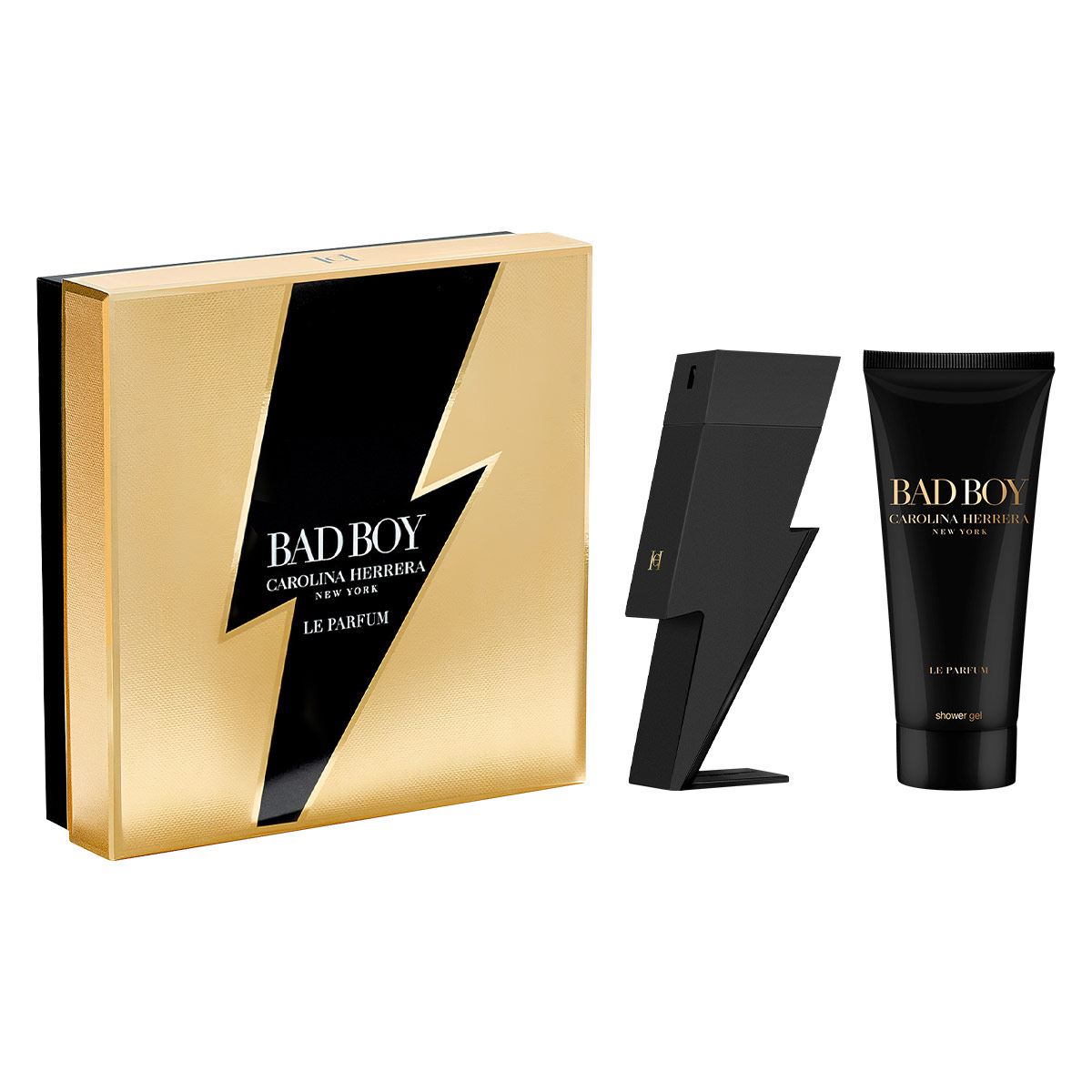 Carolina Herrera Bad Boy Le Parfum Set Para Caballero Perfume EDP 100ML + Shower Gel 100ML