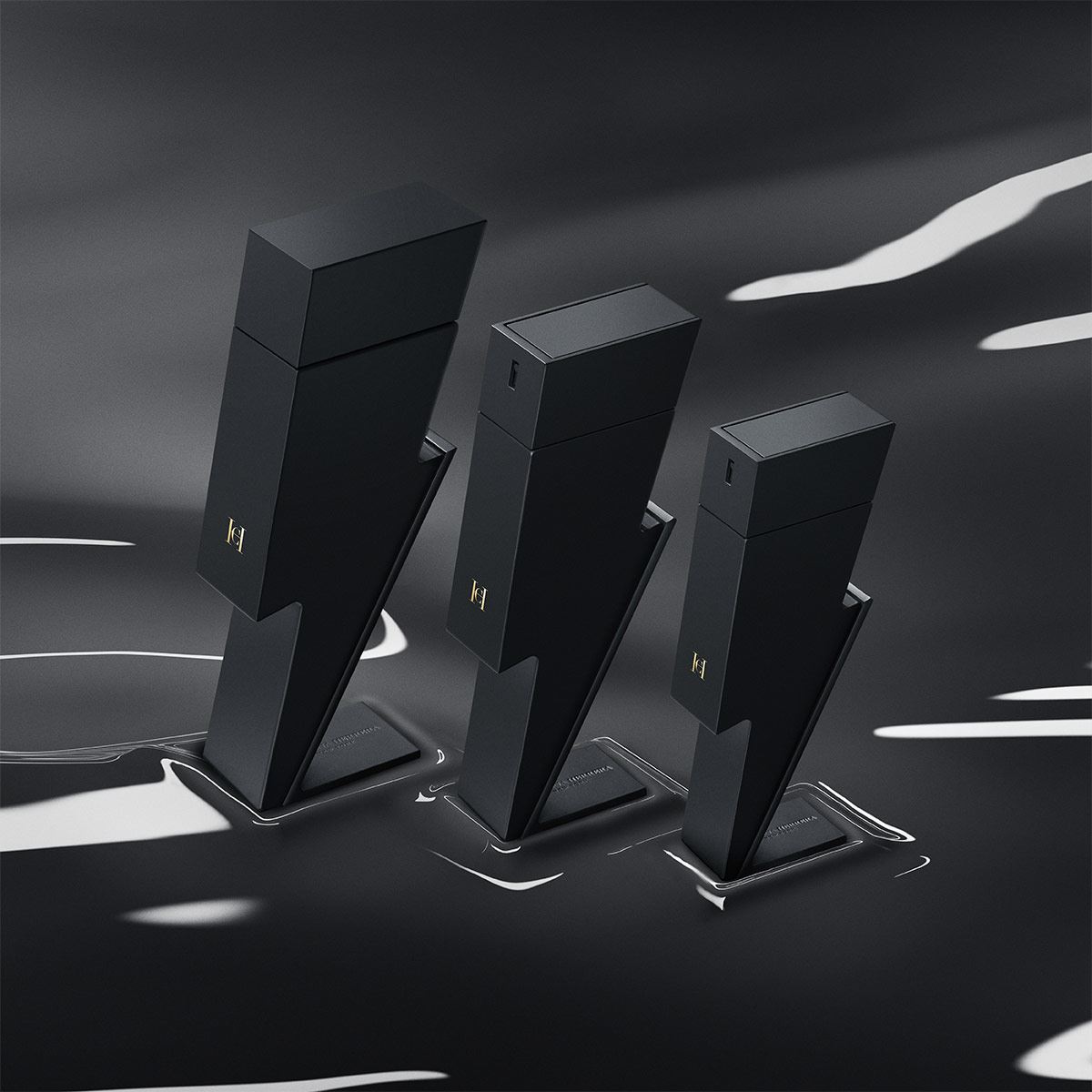 Carolina Herrera Bad Boy Le Parfum Set Para Caballero Perfume EDP 100ML + Shower Gel 100ML