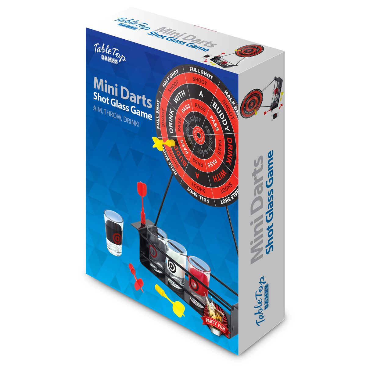 Juego de mini dardos con shots