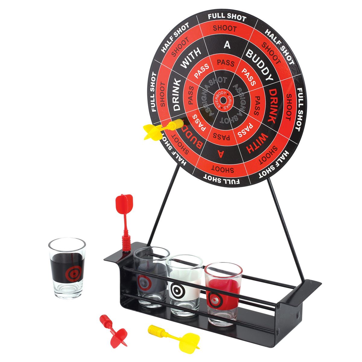 Juego de mini dardos con shots