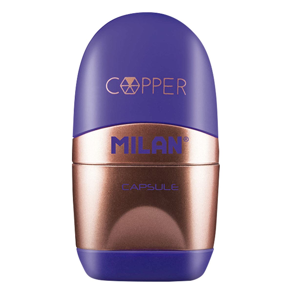 Goma y Sacapuntas Capsula Cobre Milan