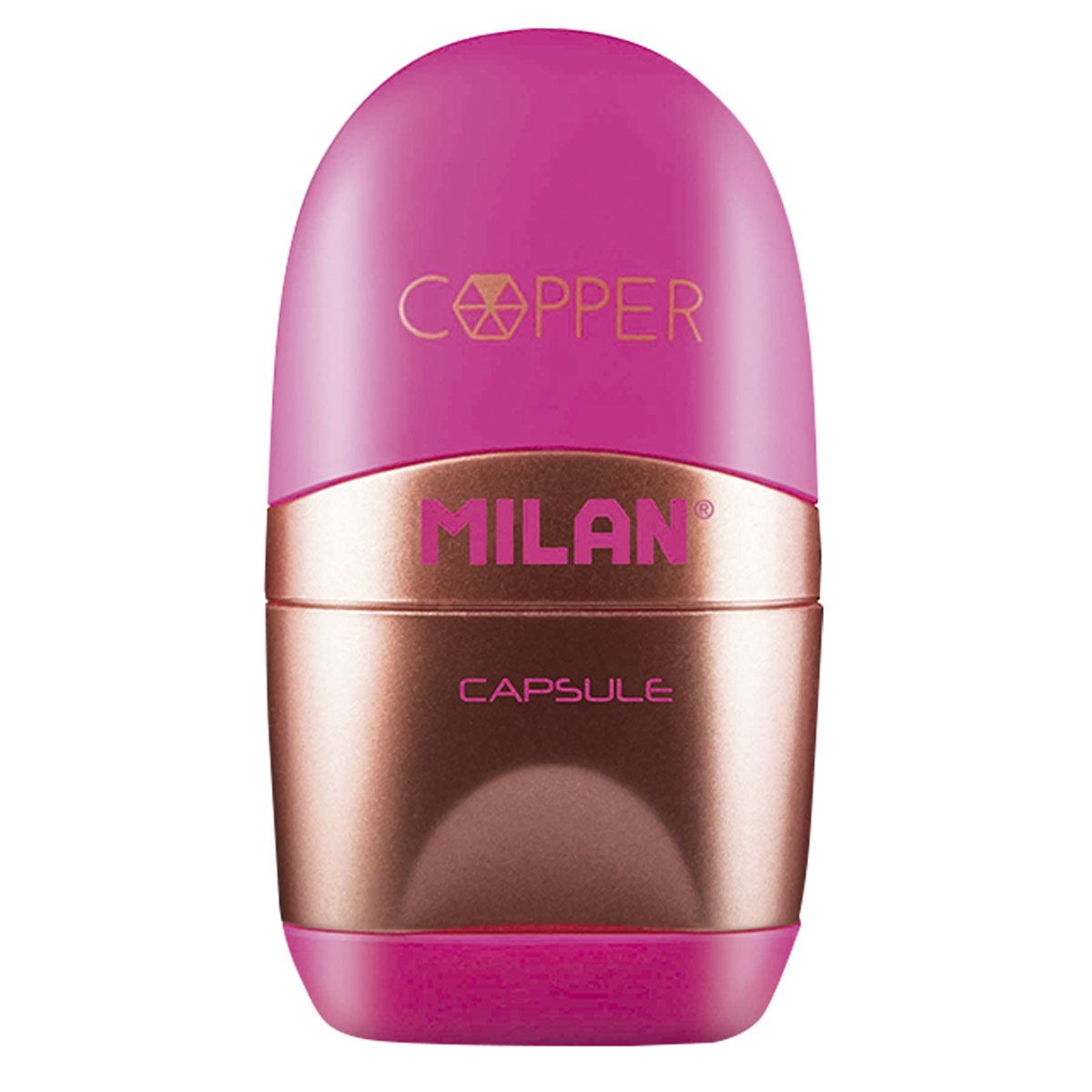 Goma y Sacapuntas Capsula Cobre Milan