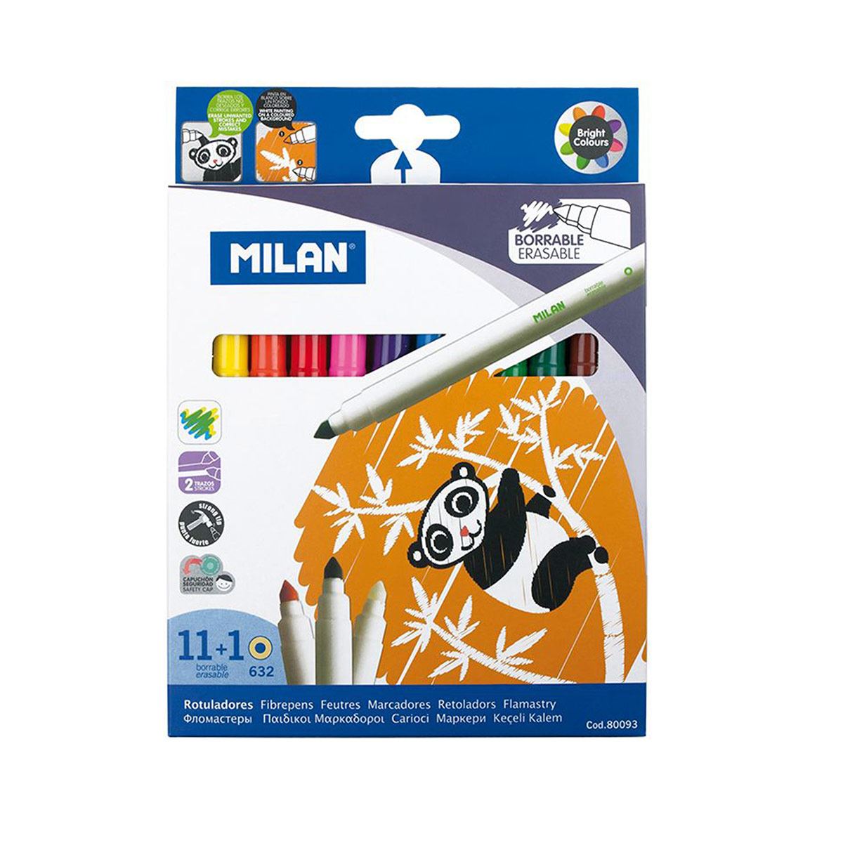 Caja 10 rotuladores Bicolor • MILAN
