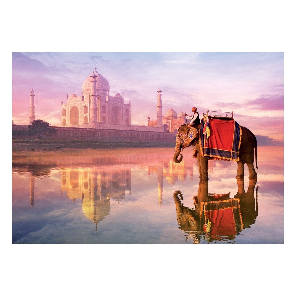 Rompecabezas 1000 pz Elefante en El Taj Mahal