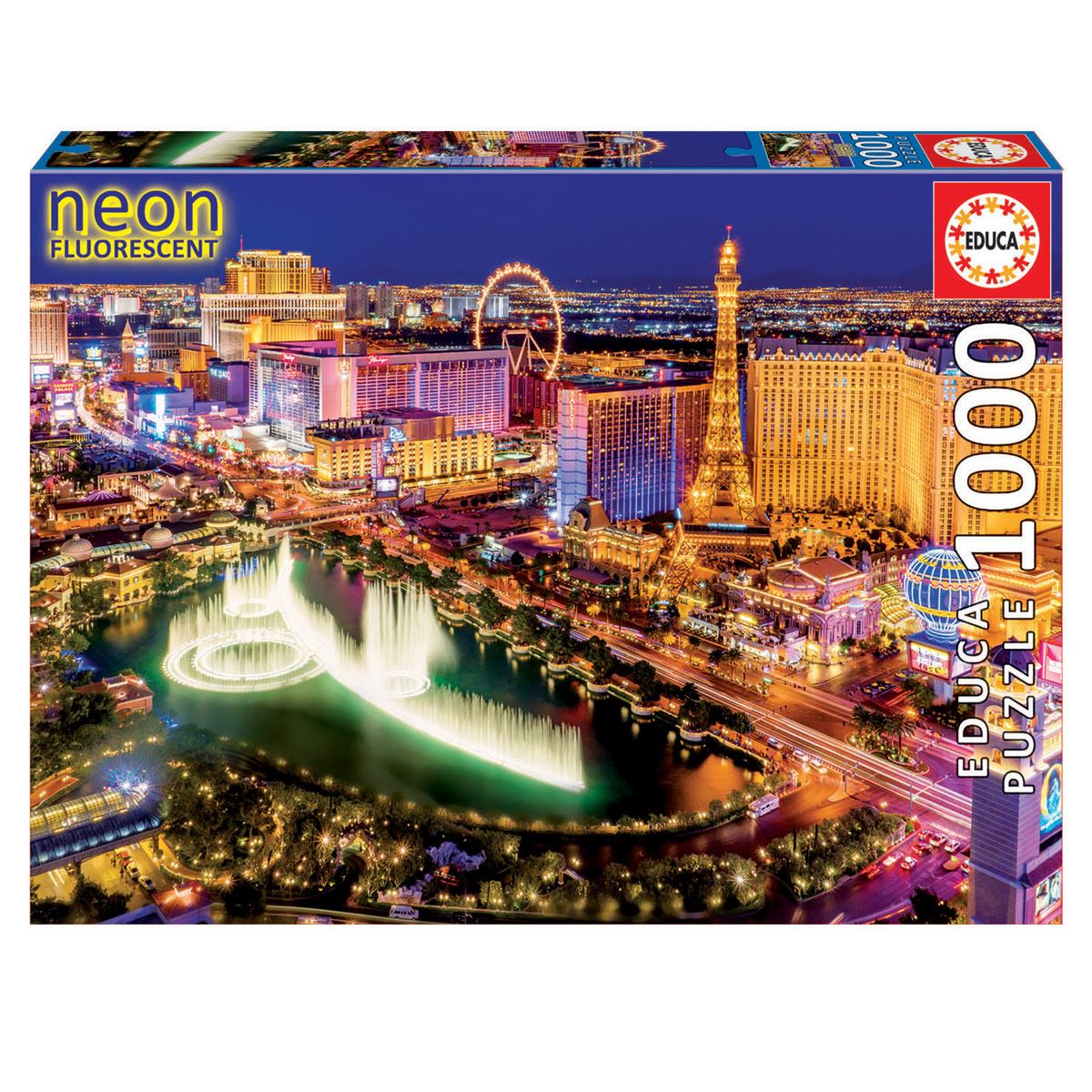 Rompecabezas 1000 pz Las Vegas Neón