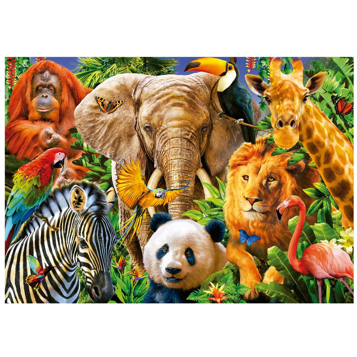 Rompecabezas 500 piezas Collage de Animales Salvajes