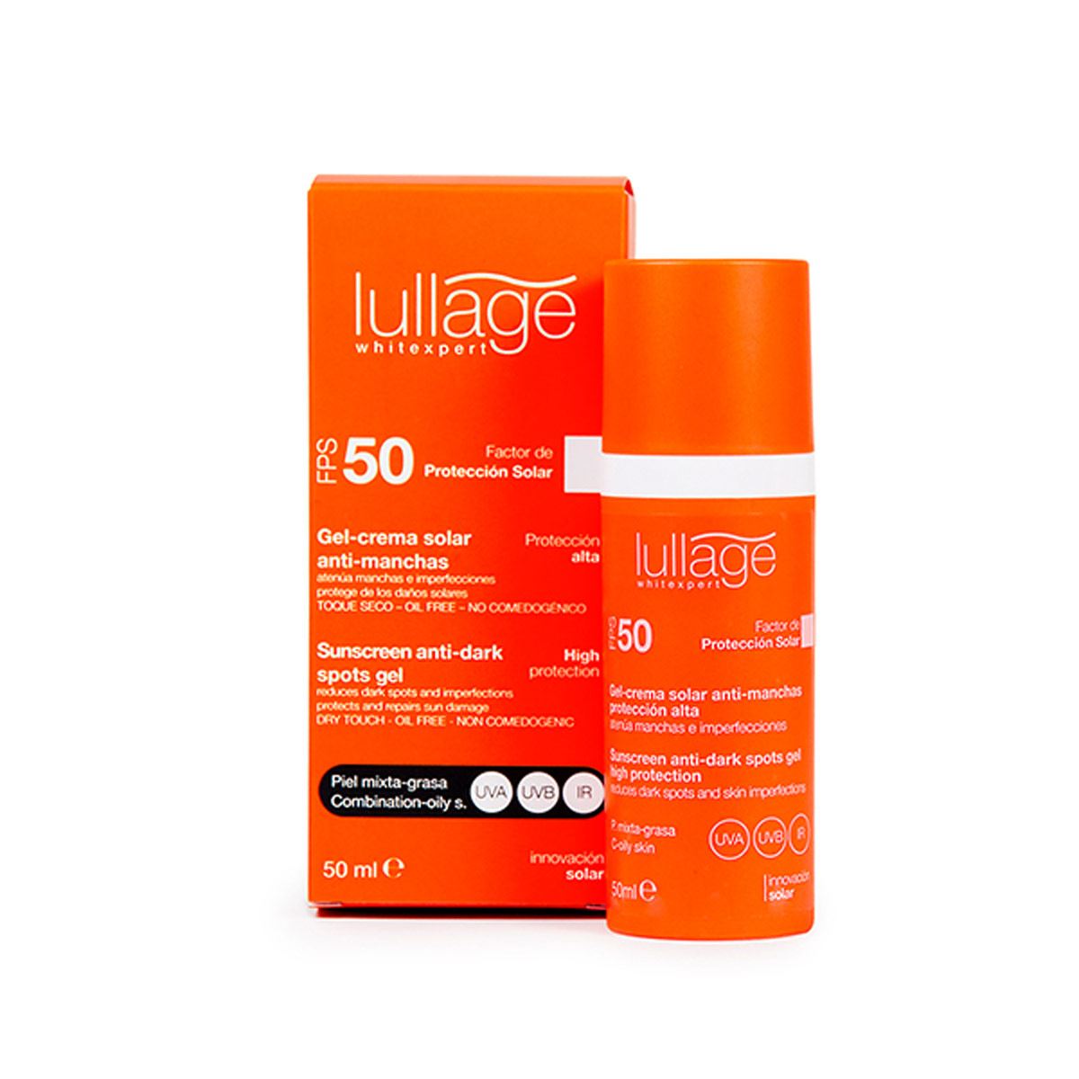 Protector Solar FPS 50 Anti-Manchas para Piel Mixta-Grasa Lullage Whitexpert