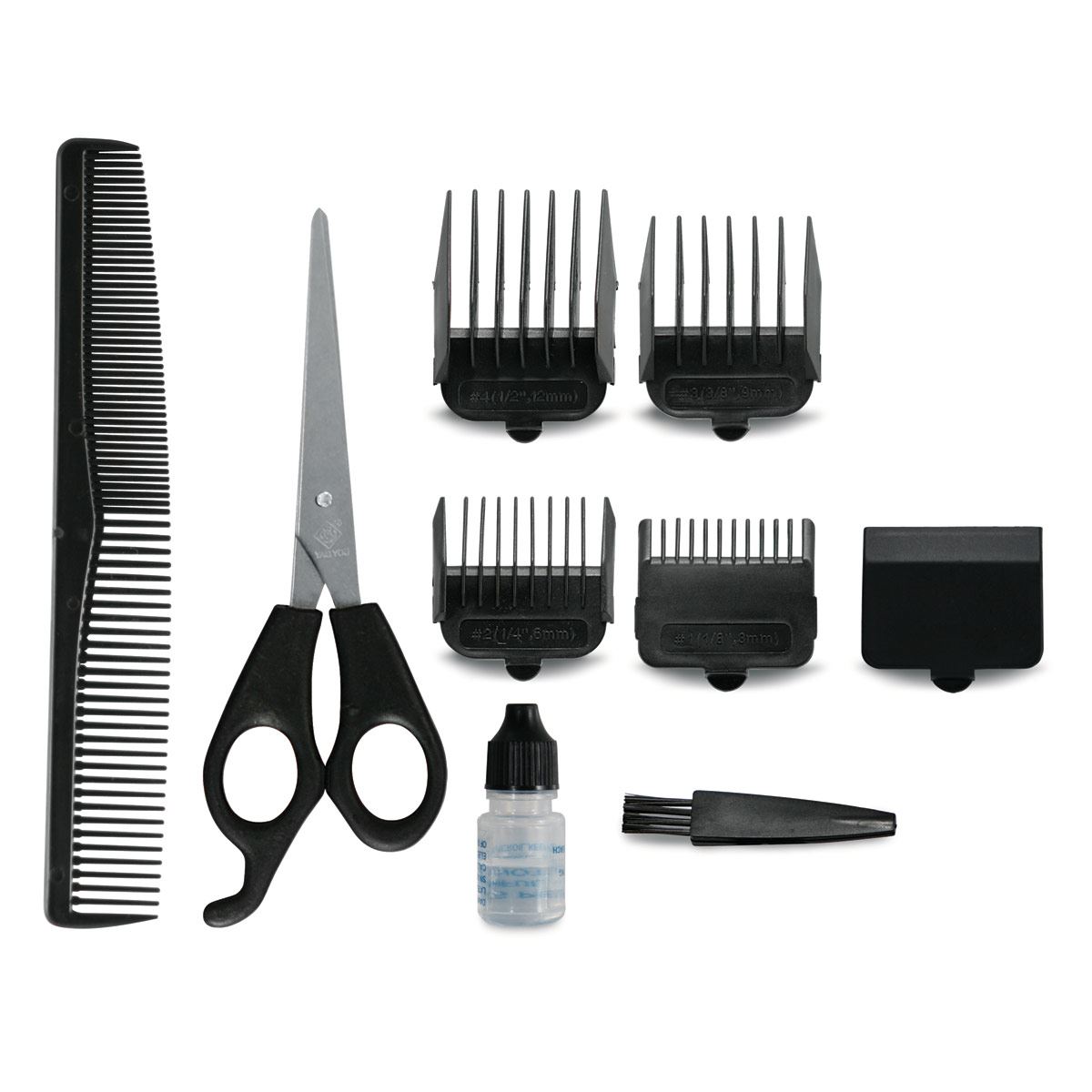 Cortador Cabello con 9 Accesorios Soft Tch 12/W Taurus