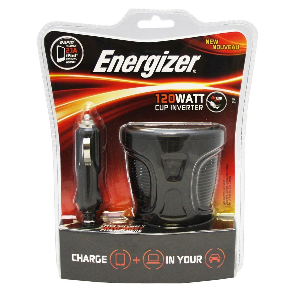 Cargador Energizer para Auto 4USB 120 watt