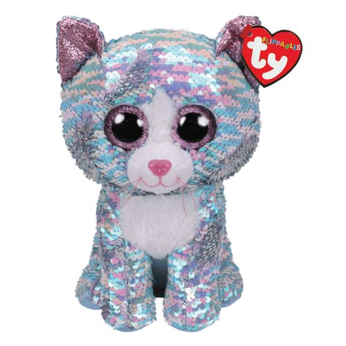 Peluche Whinsy - Sequin Blue Iridescent Cat TY
