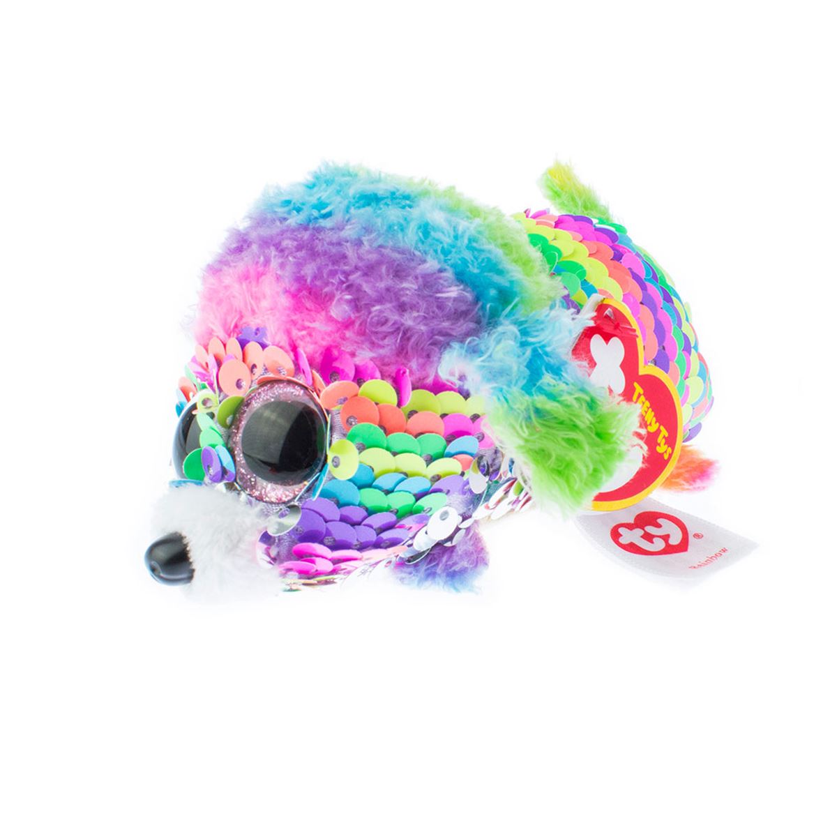 Peluche Poodle Rainbow Sequin TY