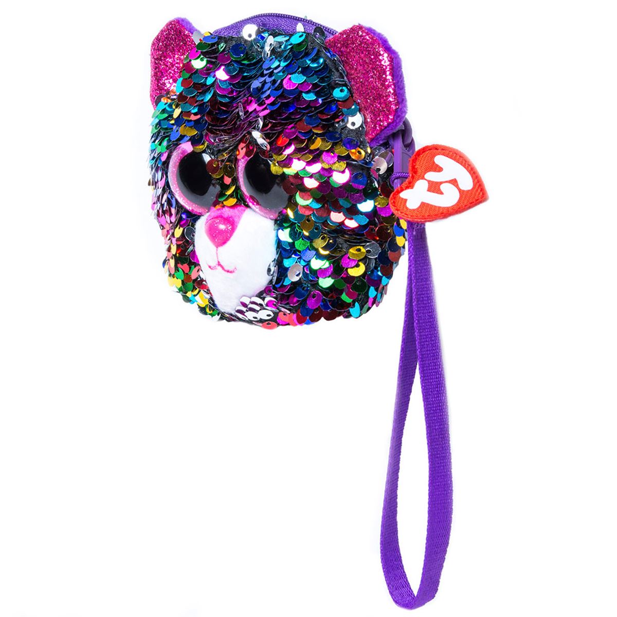 Monedero de peluche Dotty Sequin TY