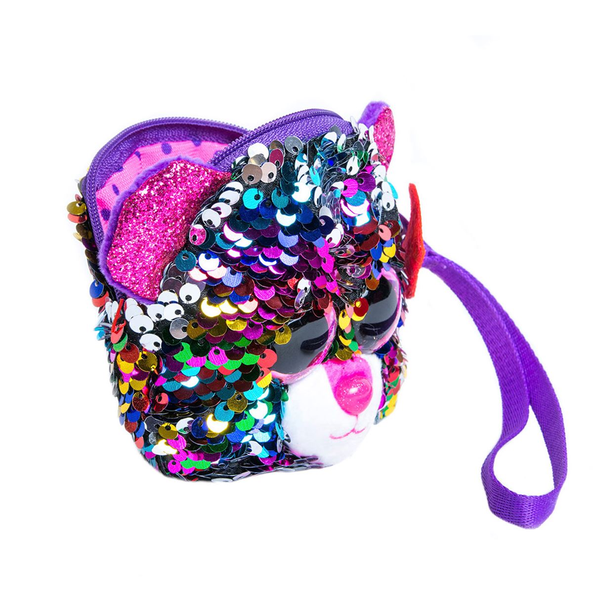 Monedero de peluche Dotty Sequin TY