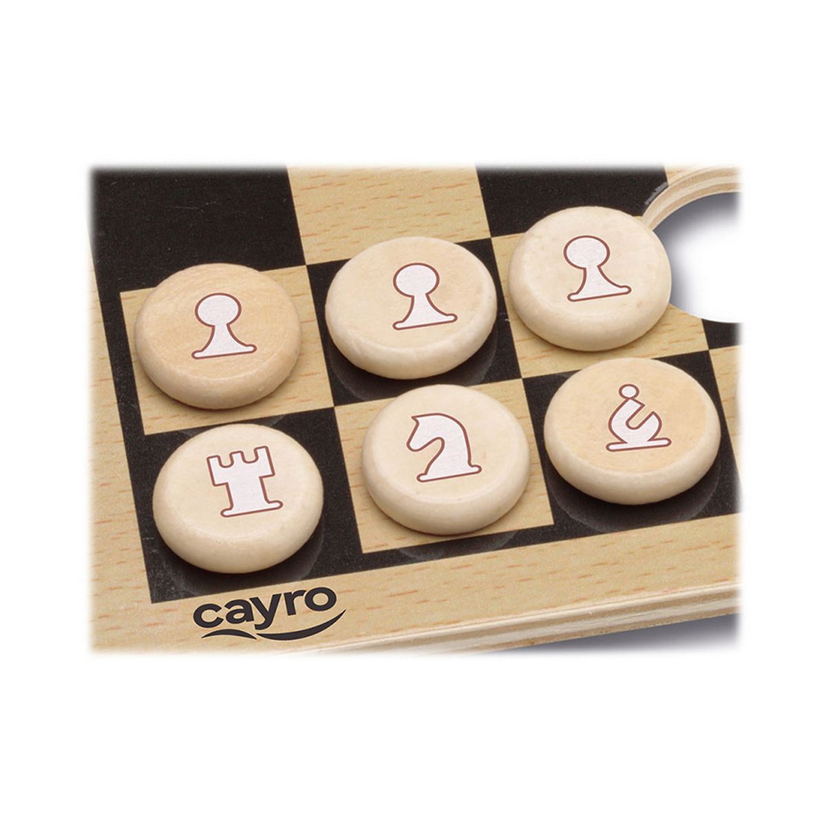 Ajedrez de Madera con Caja Metálica de Viaje