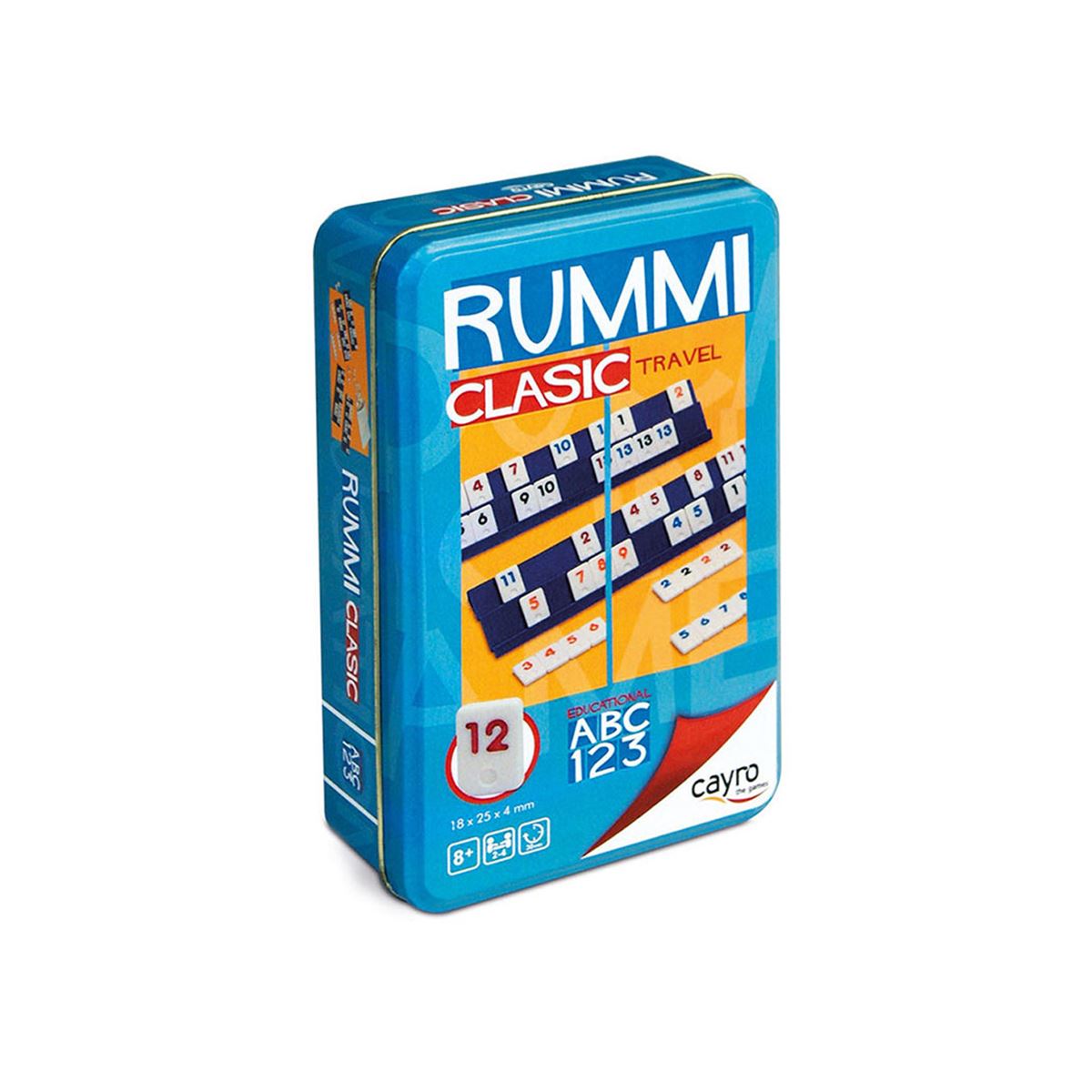 Rummi Clásico en Caja de Metal para Viaje