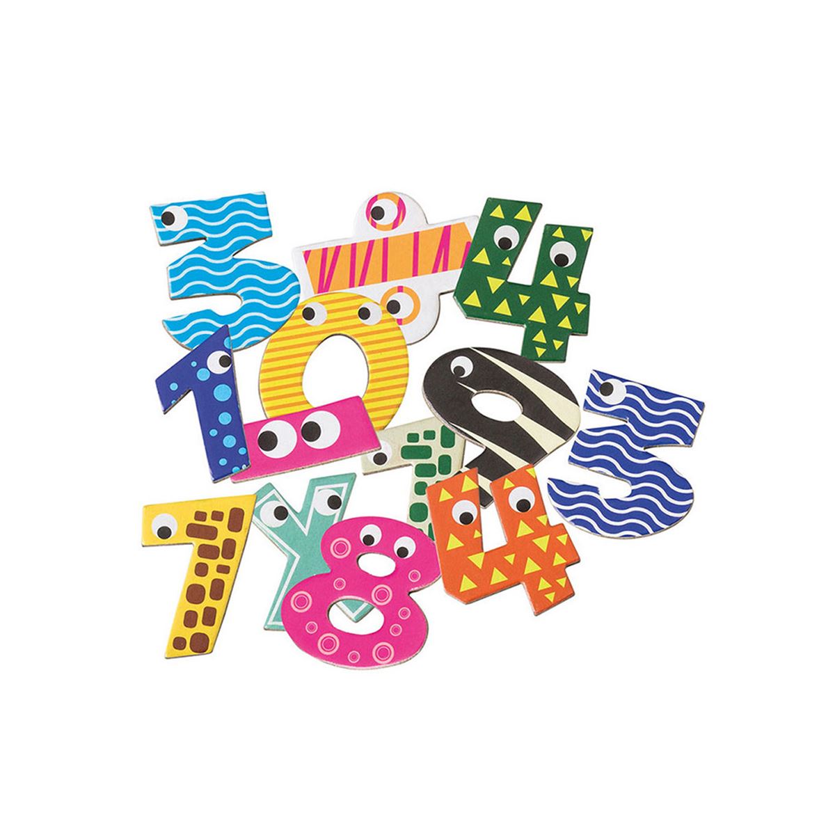 Lelin Numeri Magnetici - 60 Pezzi Per Bambini, Giocattolo Educativo Multicolore, 30606