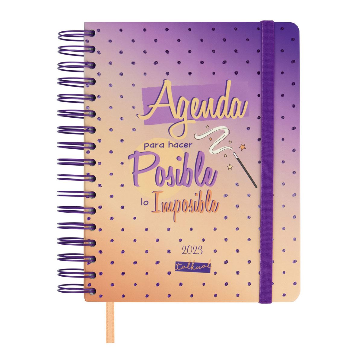 Agenda Spirale 2026 Finocam - Semaine Sur 2 Pages Verticale - Couverture Rigide, élastique - Janvier à Décembre 2026 - Format Similaire A5 - 2