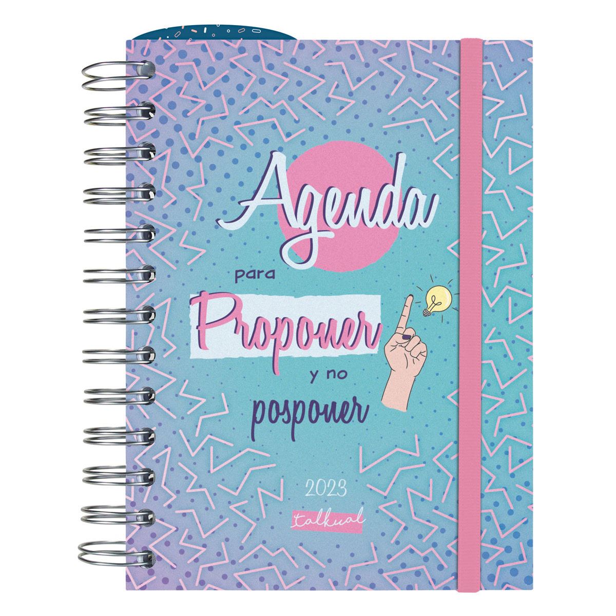 Agenda Spirale 2026 Finocam - Semaine Sur 2 Pages Vue Verticale, Couverture Rigide, élastique, Autocollants