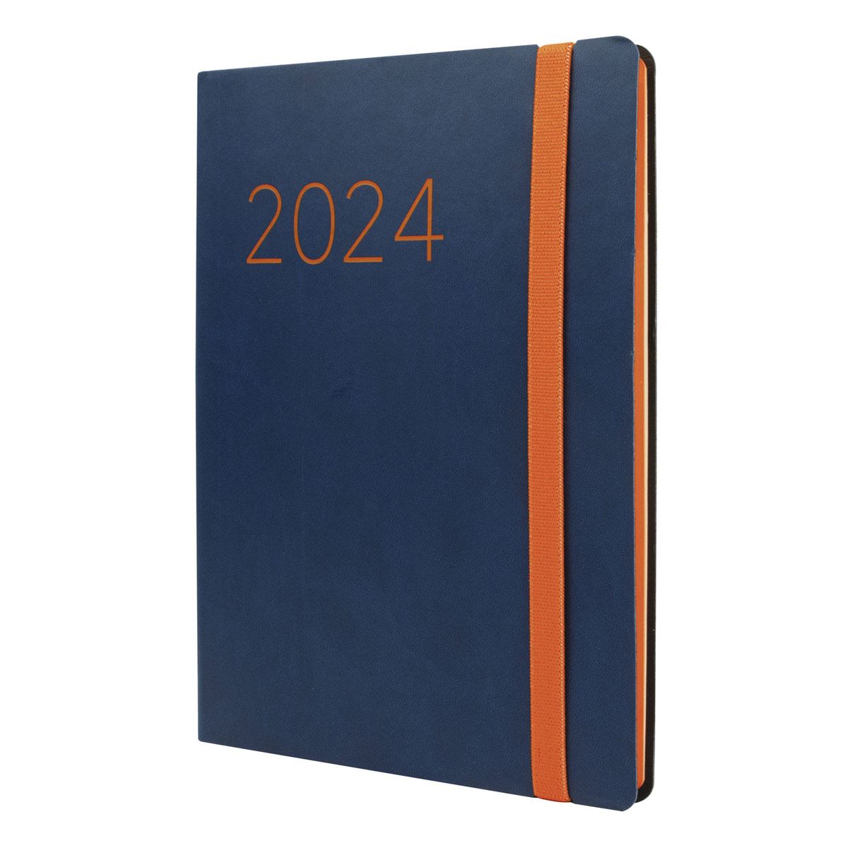 Agenda Lisa Fa5 Semana Vista Vertical 2024 Azul