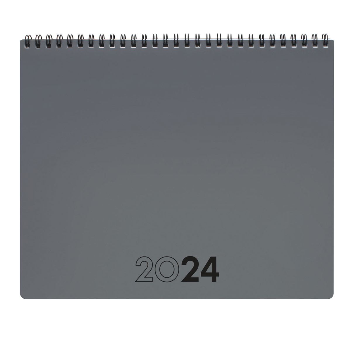Agenda Planificador Mes Vista Notas 2024 Gris