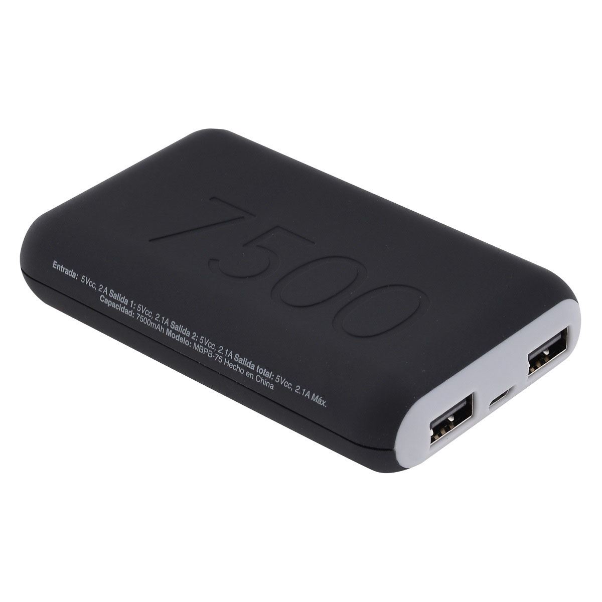 Batería Mobo 7500MAH Negro/ Gris Travel