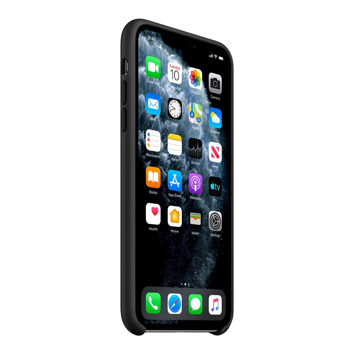 Funda Protector Carcasa Guess Tipo Piel iPhone 11 Pro Max-Negro