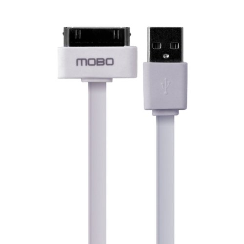 Cable USB Blanco Modelo 2 (Cable Plano) Blister  iPhone 4