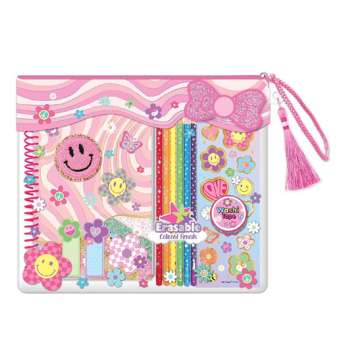 Juego De Diario Y Colores Groovy Flower Hot Focus 324gf