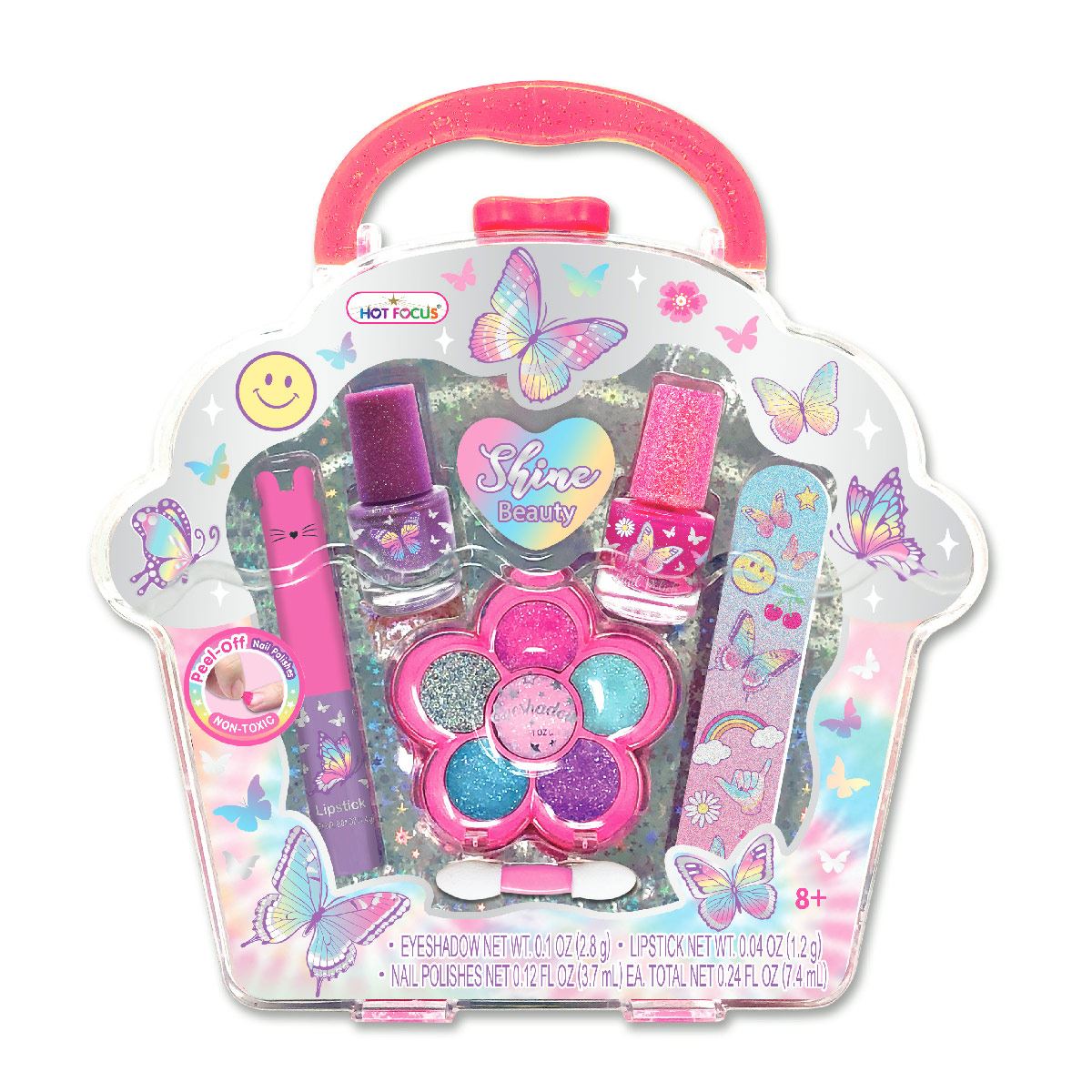 JUEGO DE COSMÉTICOS CON ESTUCHE MARIPOSA TIE DYE