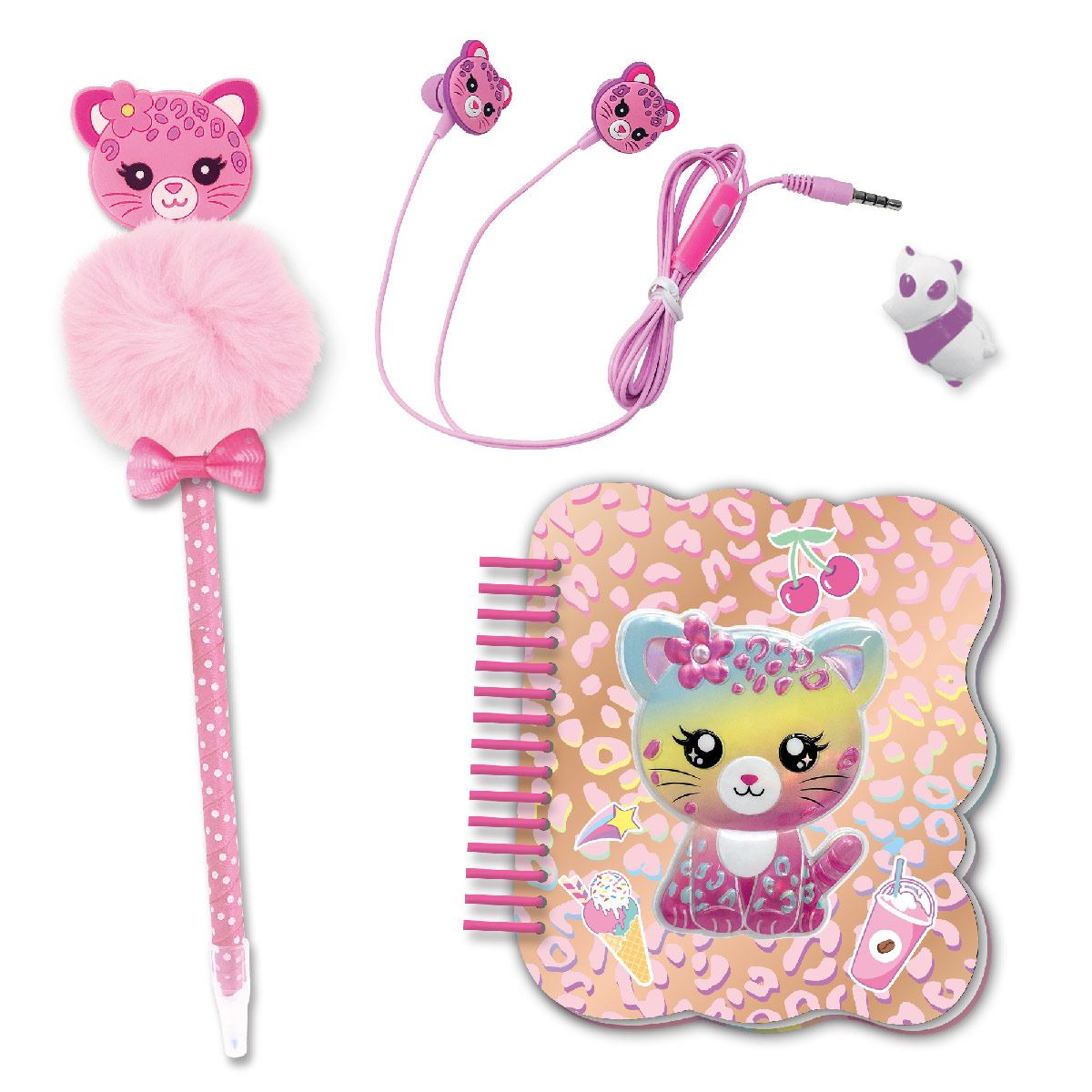 Juego de Diario Divertido Leopardo Hot Focus