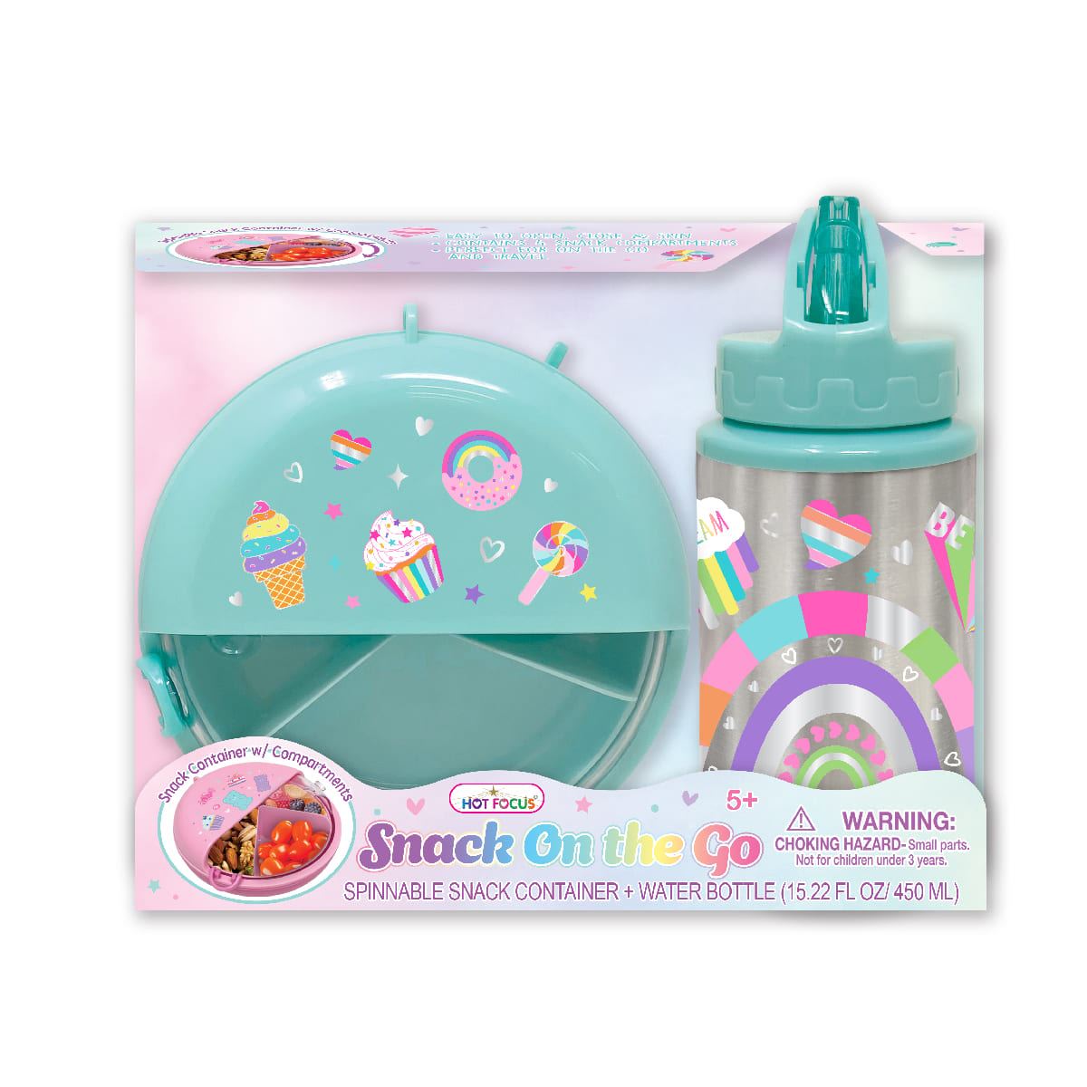 Juego de Snack On the Go Arcoíris Hot Focus 453RB
