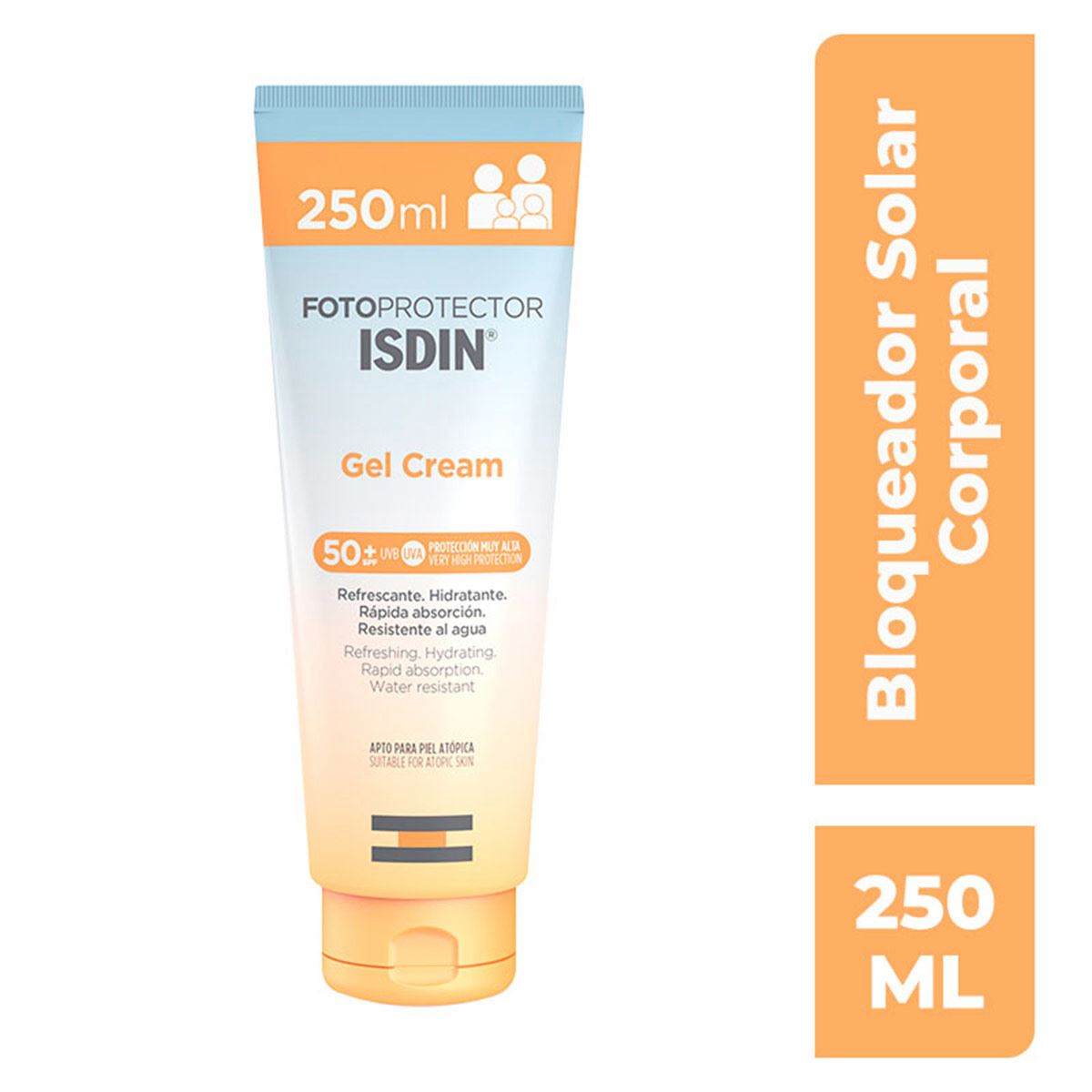Fotoprotector Gel Cream SPF50 250ml Bloqueador Corporal