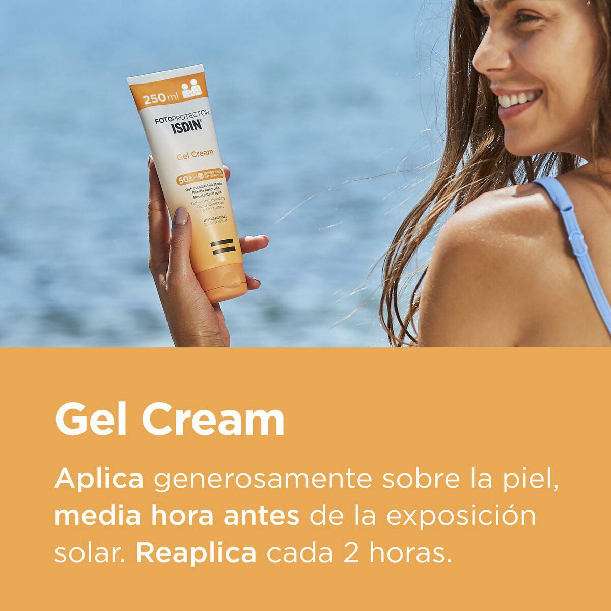 Fotoprotector Gel Cream SPF50 250ml Bloqueador Corporal