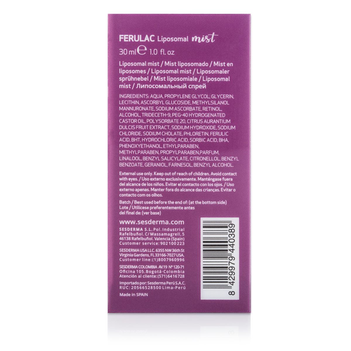 Antioxidante Ferulac Mist Sesderma