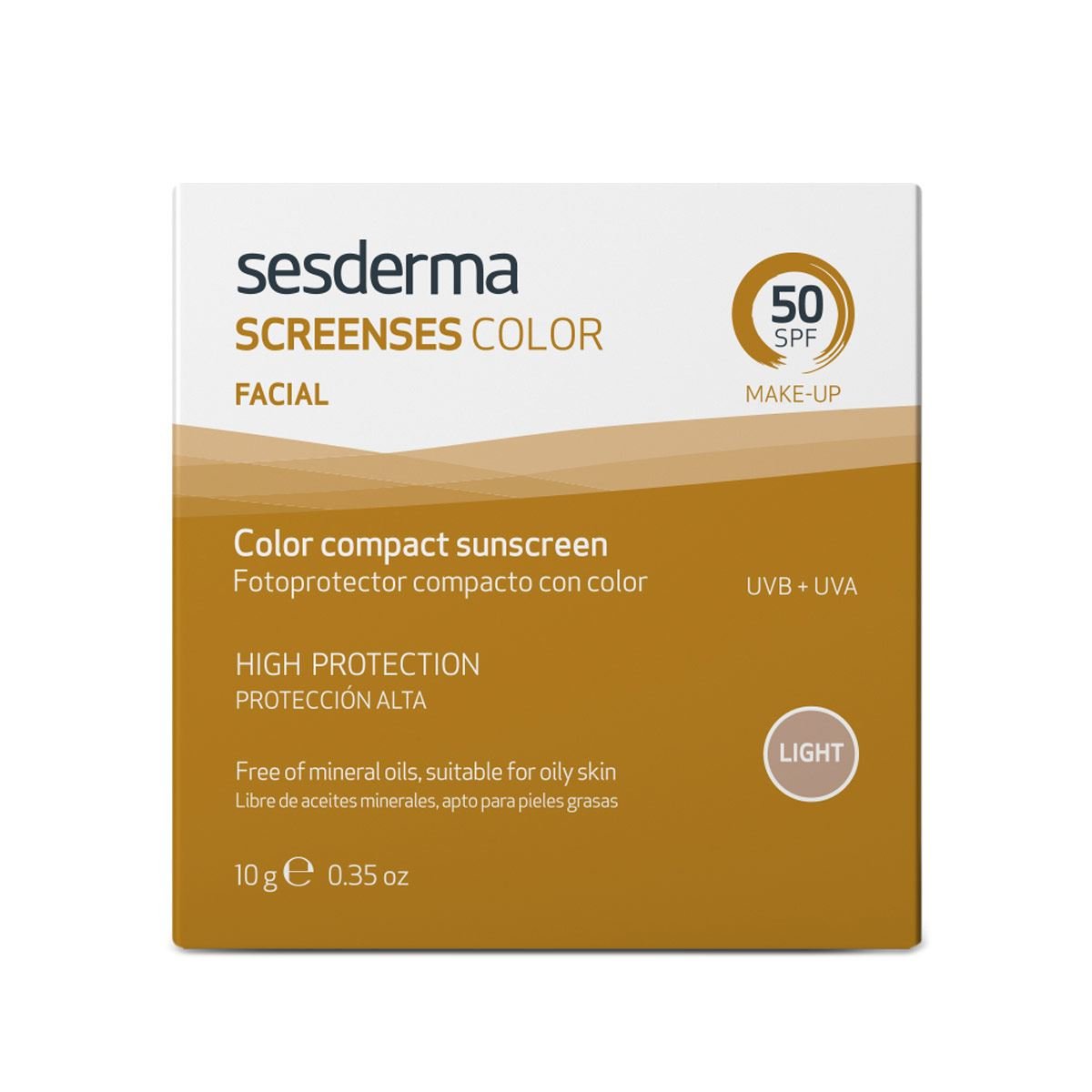 Fotoprotector Compacto con Color Screenses Light SPS 50 Sesderma