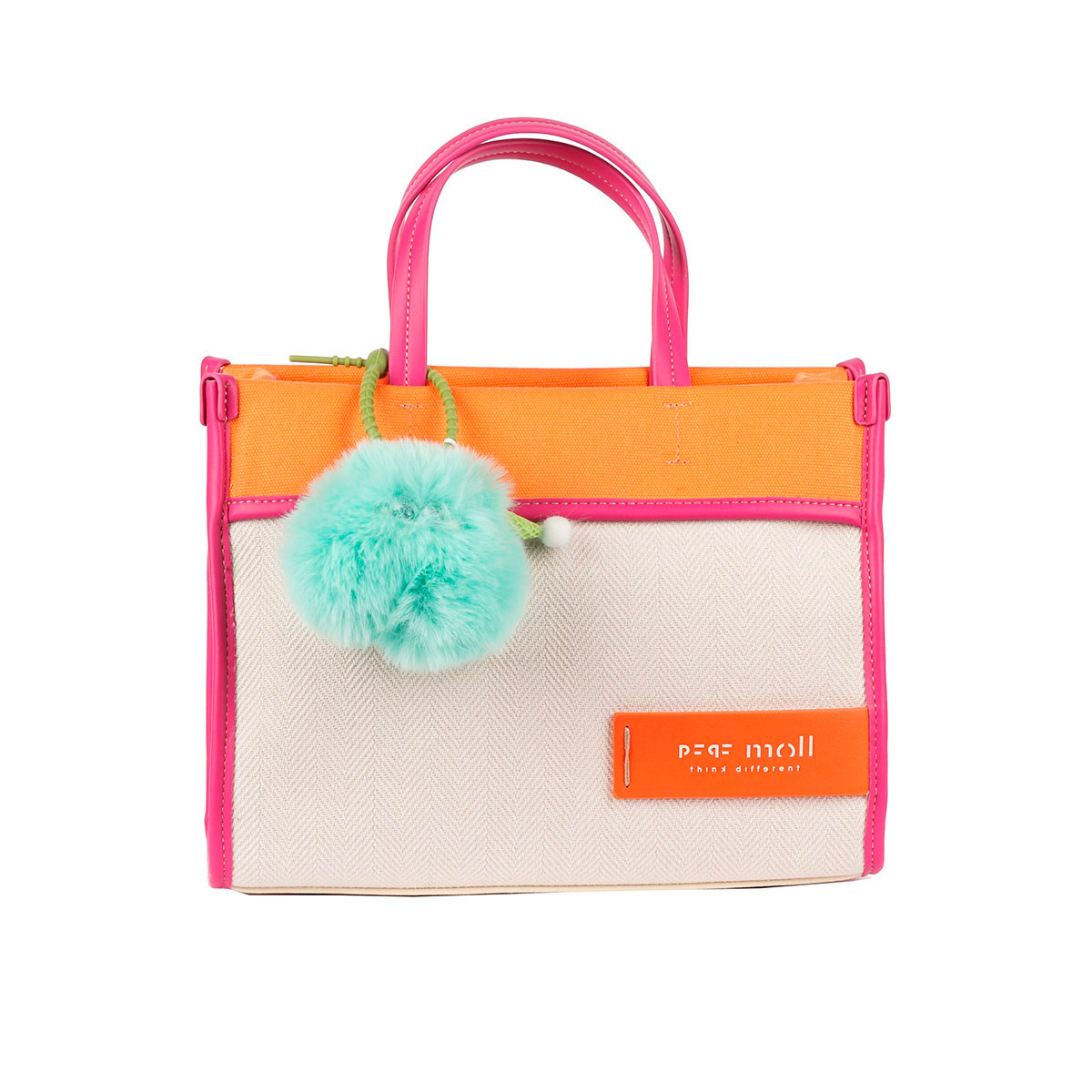 Bolso Satchel Pepe Moll Color Tri Orange para Mujer