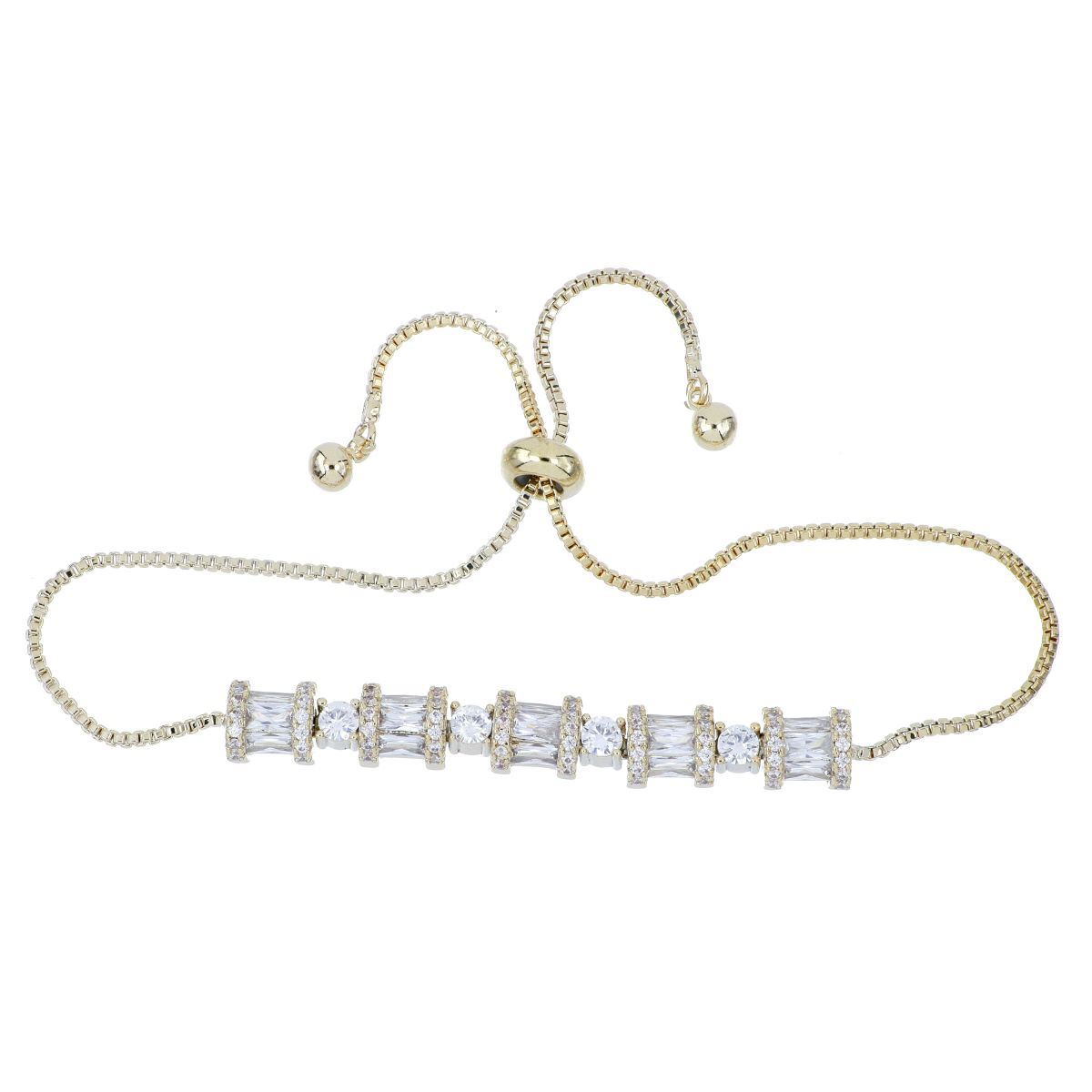 Pendientes De Aro De Circonita Para Mujer, Color Dorado Y Plateado