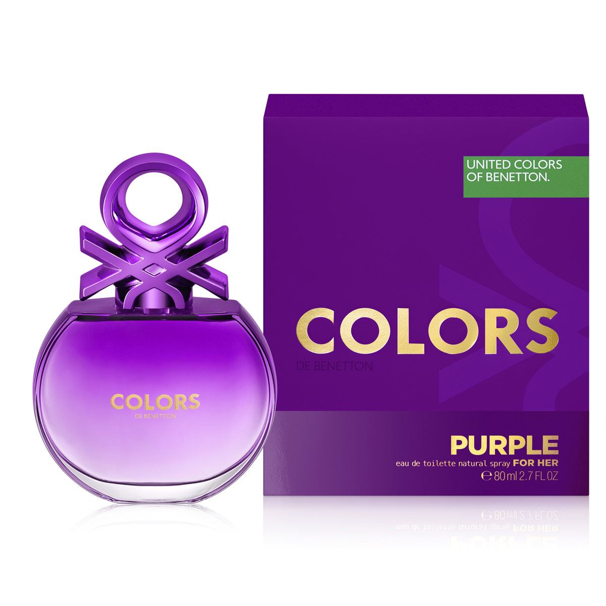 Fragacia para dama, Benetton Colors collector Purple,EDT 80ML
